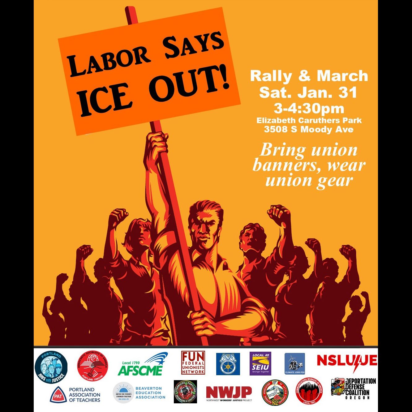 ICE OUT Rally and March on Saturday, January 31st — IBEW Local 48 ...