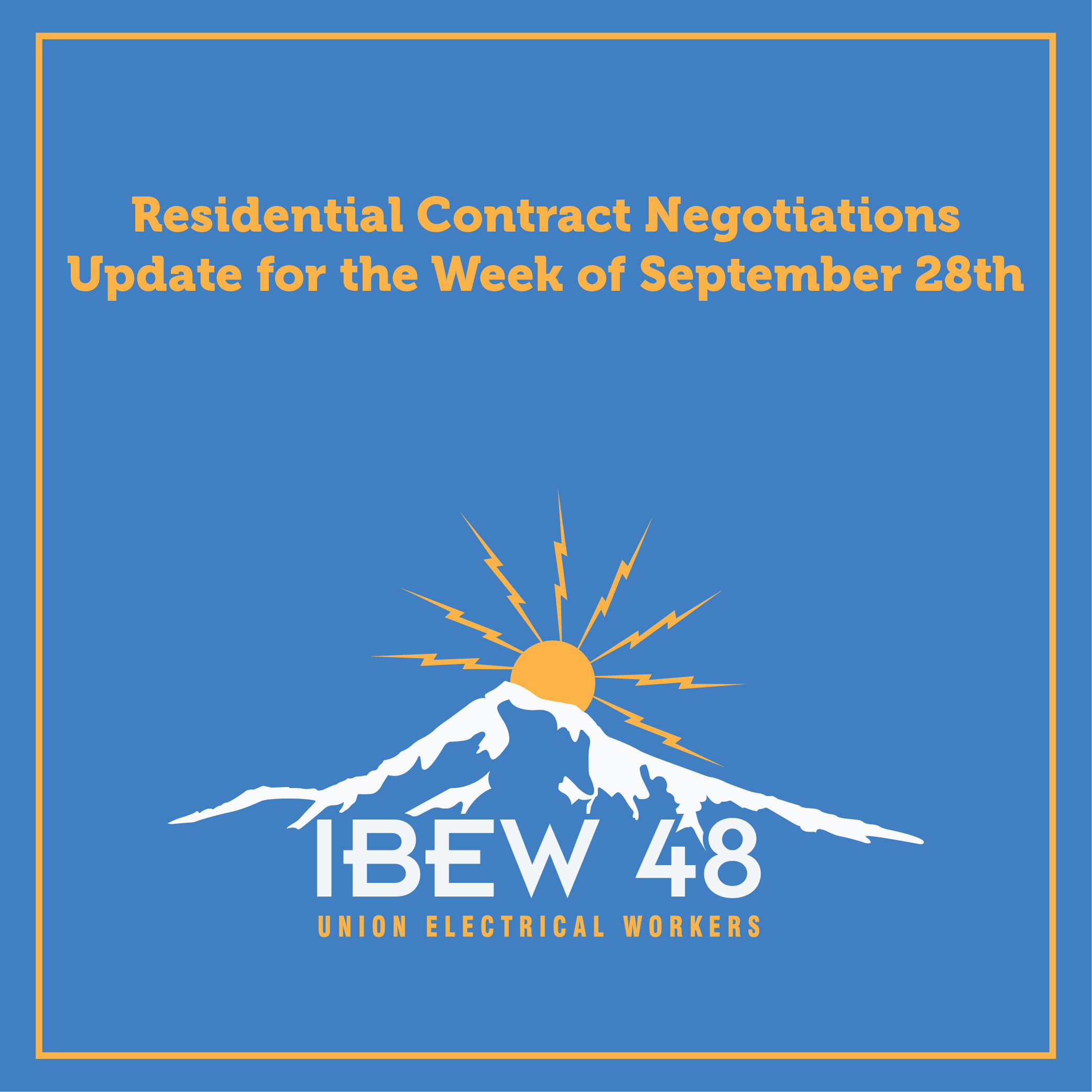 Residential Negotiations Update for Week of September 28th — IBEW Local ...